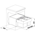 Система сортировки отходов для тумбы 60 см BLANCO SELECT II 60/2