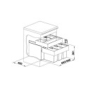 Waste sorting system for 60 cm cabinet BLANCO SELECT II 60/3 Orga