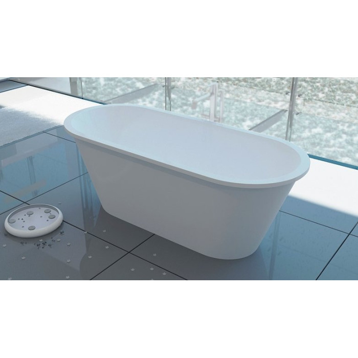 Stone composite bathtub VISPOOL Accent 710 x 1670 mm