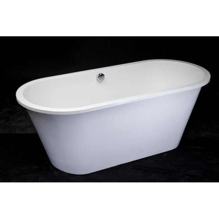 Stone composite bathtub VISPOOL Accent 710 x 1670 mm
