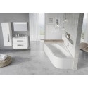 Acrylic asymmetrical bathtub RAVAK Chrome