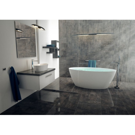 Izmantotā akmens vanna OMNIRES Marble+ Siena 1610 x 81 cm