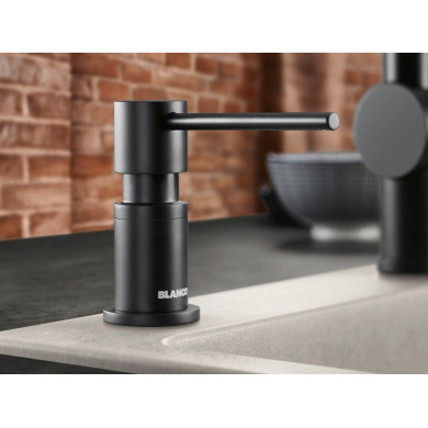 Soap dispenser BLANCO Lato, black-matt, 525789