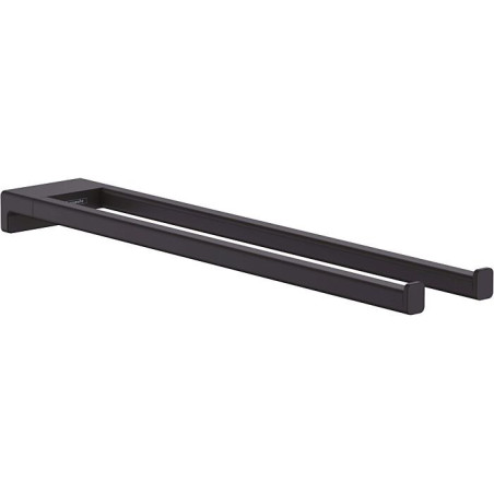 Divkāršu dvieļu turētājs HANSGROHE AddStoris 41770670, melna-matēta
