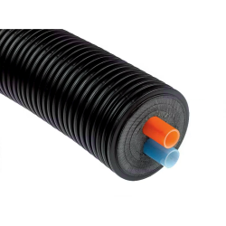 Divkāršu izolētu cauruli apkures takas TERRENDIS 2 x 25 x 2.3 / 140 mm