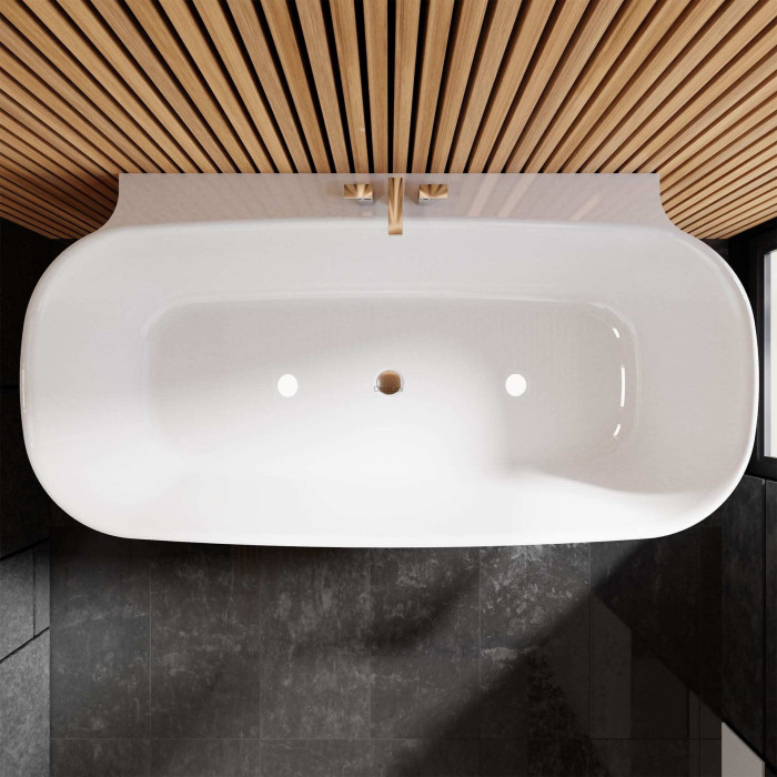 Building a wall-mounted stone mass bathtub VAYER Nova 2 1640 x 830