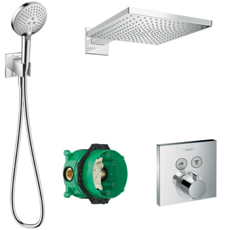 Potinkinis termostatiskais dušs 6 in 1 komplekts HANSGROHE Raindance E 300 1jet, 27952000