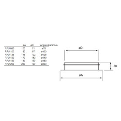 Монтажный гид EFF для диффузора TFF SYSTEMAIR RFU-125