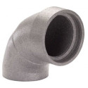 Isolated elbow with a polyethylene (EPE) fitting FITT 180 / 90 degrees