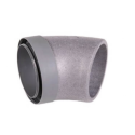 Isolated elbow with a fitting made of expanded polyethylene (EPE) FITT 125 / 45 degrees