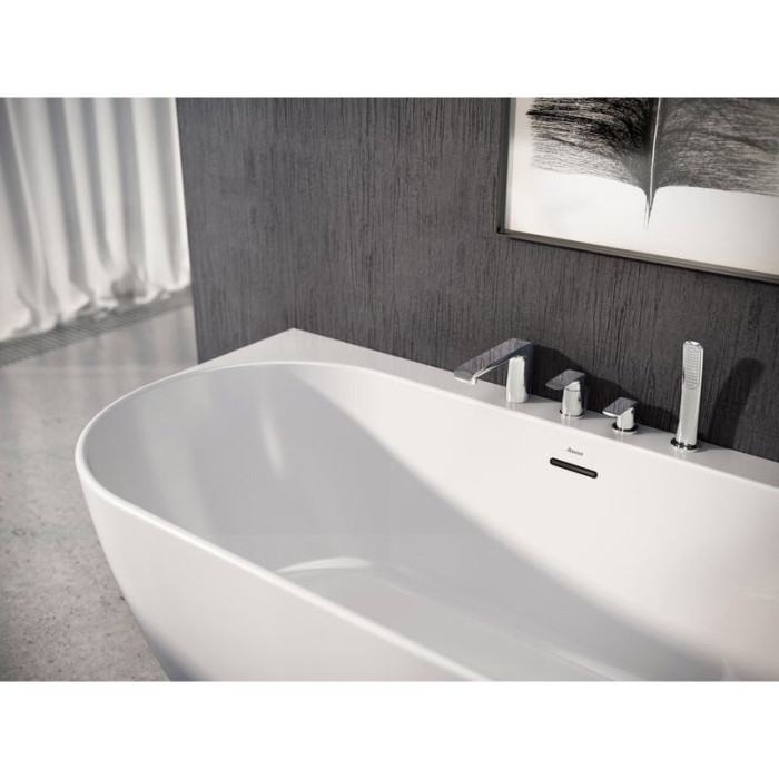 Acrylic Bathtub RAVAK FREEDOM W 1660 x 800 mm, with black siphon