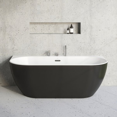 Akrila vanna RAVAK FREEDOM W 1660 x 800 mm, melna
