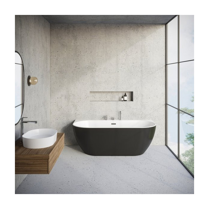 Акриловая ванна RAVAK FREEDOM W 1660 x 800 мм, черная