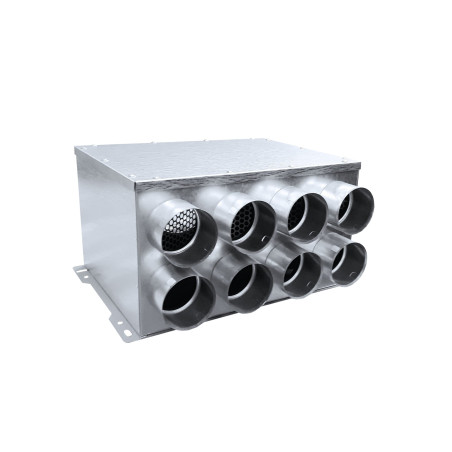 Kolektors elastīgajam gaisa kanālam FITT 75 mm (160), 8 gredzeni