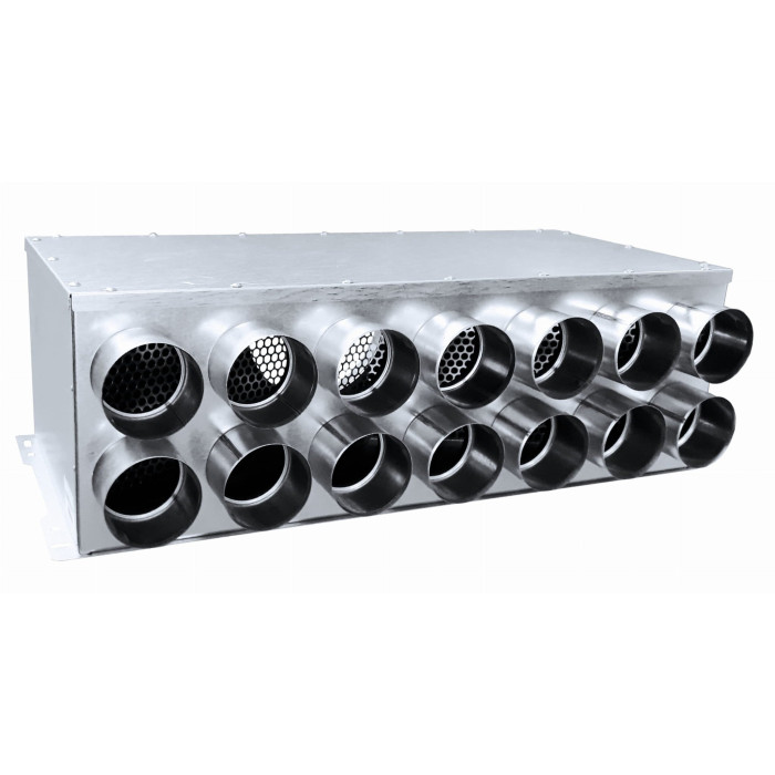 Kolektors elastīgajam kanālam FITT 75 mm (200), 14 gredzeni