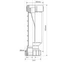 Sausas tipa notekūdeņu vārsts WAVIN HepvO 40 mm x 1 1/2"" vidus