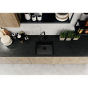 Под столешницей устанавливается мойка BLANCO SUBLINE 500-U Black Edition, черная