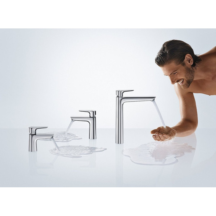 Washbasin mixer with bottom valve HANSGROHE Talis E CoolStart 110, 71713000