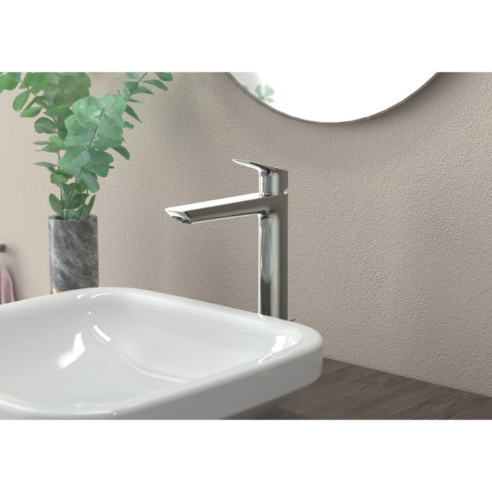 Смеситель для раковины с донным клапаном HANSGROHE Logis 240 мм, 71257000