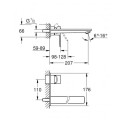 Potinkinis maisītājs izlietnei GROHE Lineare L 207 mm, hroms, 23444001