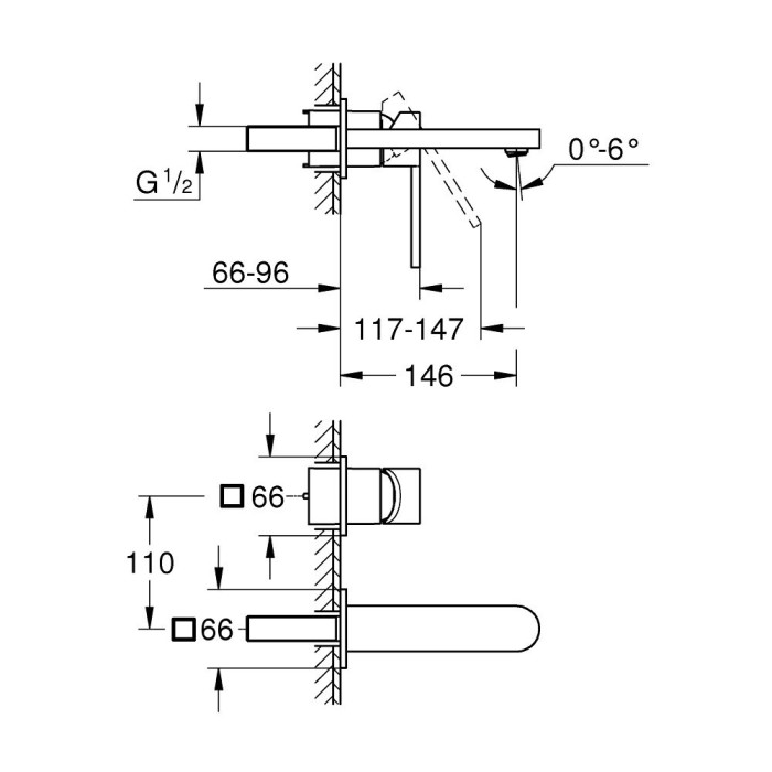 Potinkinis maisītājs izlietnei GROHE Plus M, 29303003