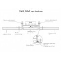 Universal adjustable diffuser METIKSA DAG 100