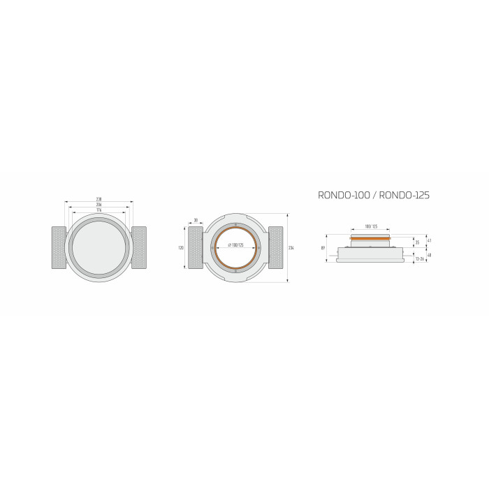 Priglaistamais difuzors ERGOVENT Rondo 100 mm