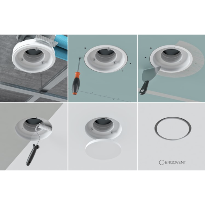 Priglaistamais difuzors ERGOVENT Rondo 100 mm