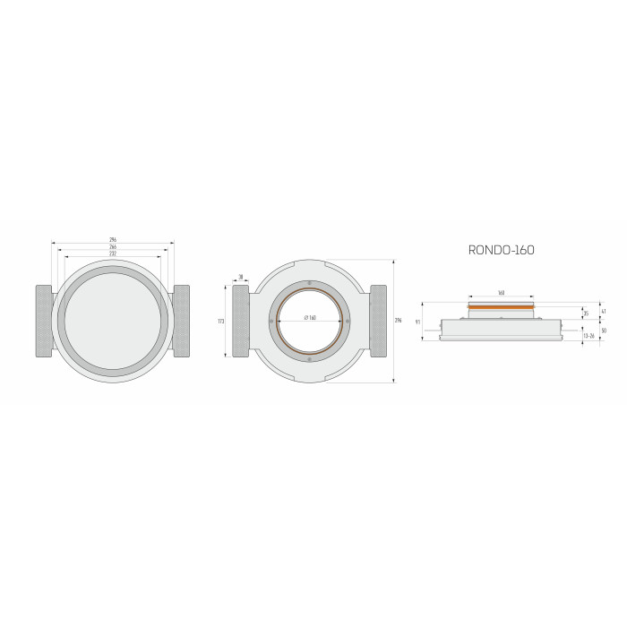 Приглашаемый диффузор ERGOVENT Rondo 160 мм