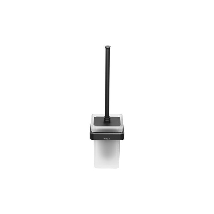 Holder with a container for toilet brush RAVAK 10° black