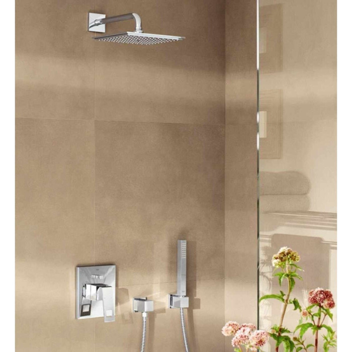 Potinkinā duša sistēma GROHE Eurocube Rainshower Mono Cube 310, hroms, 25238000