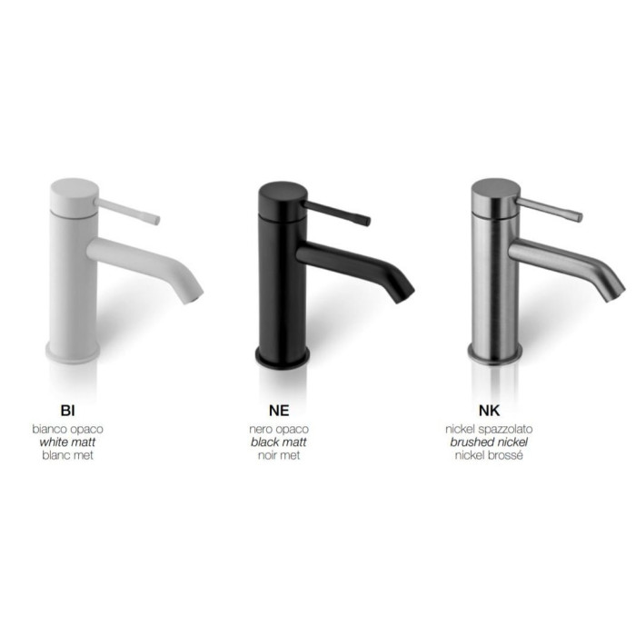 Pot-mounted shower system ALPI Blue black-matt