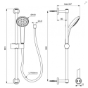 Shower stand sets IDEAL STANDART Idealrain, BD142XG