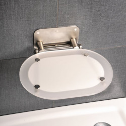 RAVAK Chrome clear/stainless steel seat