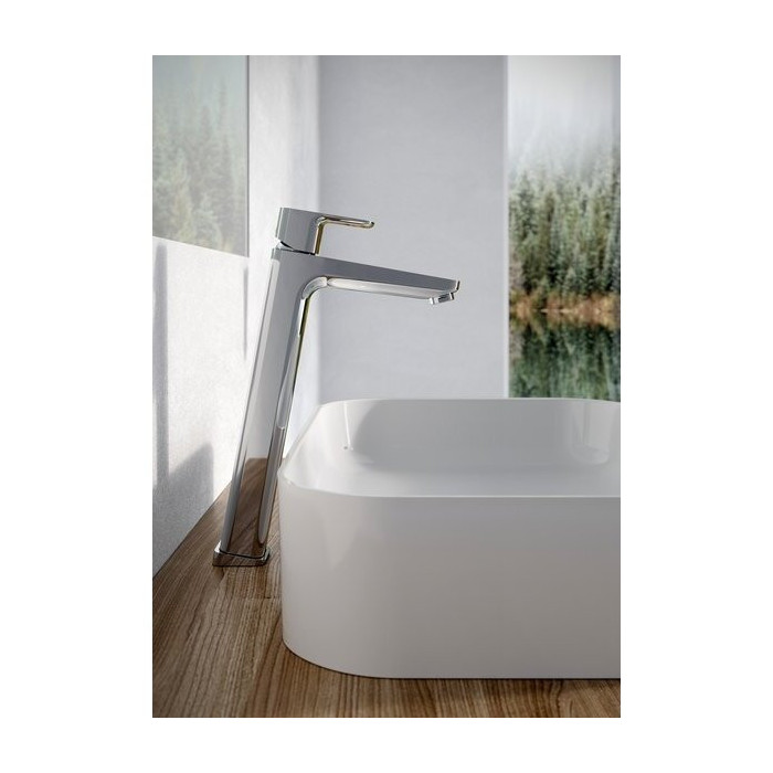 Izlietnes maisītājs augsts bez apakšējā vārsta RAVAK 10° 244 mm Free