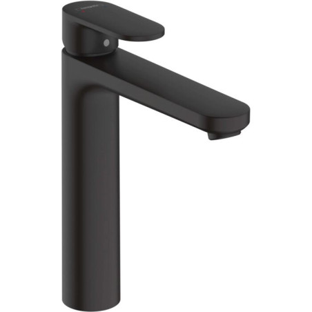 Izlietnes jaucējkrāns ar apakšējo vārstu HANSGROHE Vernis Blend 190, melns-matēts, 71552670