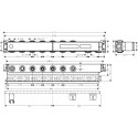 Potinkinā termostatiska maisītāja daļa HANSGROHE RainSelect 5 funkcijas, 15313180
