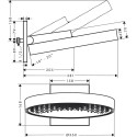 Душевая насадка HANSGROHE Rainfinity 1 реактивный самолет, 26230670