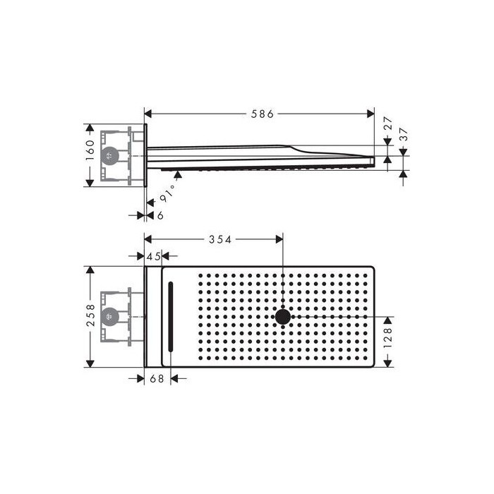 Dušas galva HANSGROHE Rainmaker Select 3 reaktīvais lidmašīna, 24001600