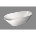 PAA Storia stone resin bathtub, white, 725 x 1670 mm
