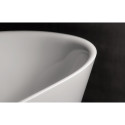 PAA Storia stone resin bathtub, white, 725 x 1670 mm