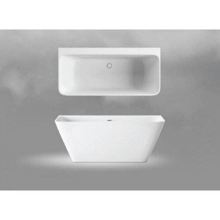 Akmeņu masas vanna PAA Quadro Wall, 750 x 1600 mm, VAQUA/00