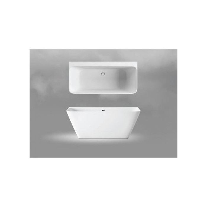 Akmeņu masas vanna PAA Quadro Wall, 750 x 1600 mm, VAQUA/00