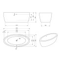 Akrila vanna PAA Arietta, balta, 765 x 1600 mm