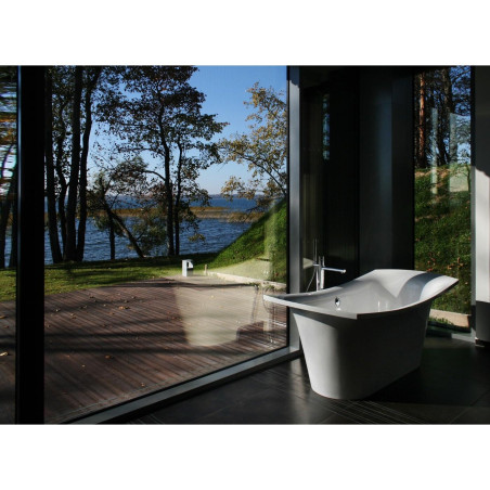 PAA Bel Canto stone mass bathtub, white, 850 x 1800 mm