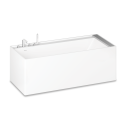 PAA Infinity stone mass bathtub, white, 795 x 1795 mm