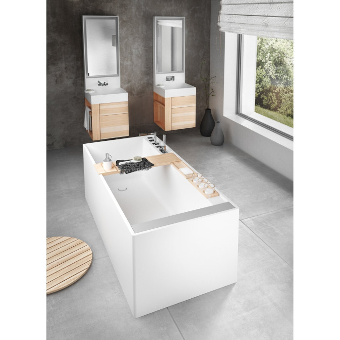 PAA Infinity stone mass bathtub, white, 795 x 1795 mm