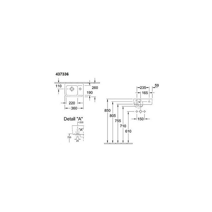 Mazs izlietne VILLEROY&BOCH 360x260 Architectura, 43733601