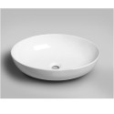 The AR433 sink with a black Daphne mixer and bottom valve is being installed.