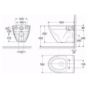 Hanging WC bowl IFO Inspira Art with Slim lid